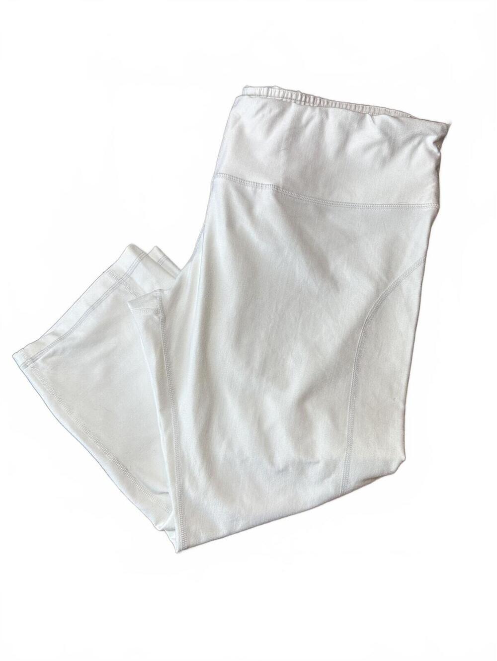 Onzie White High Waist Leggings Workout Yoga Pants XL